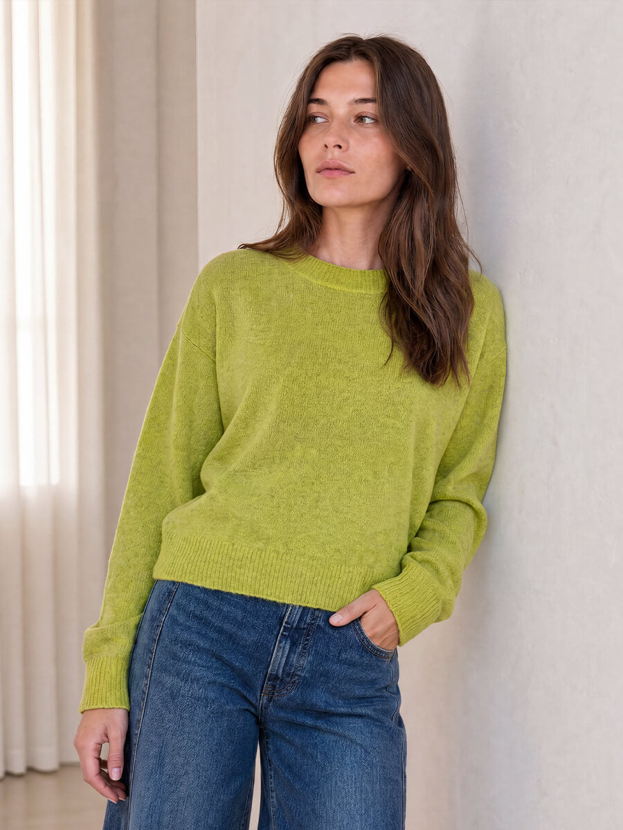 Minus - Marina Knit Pullover - Dark Citrus Melange