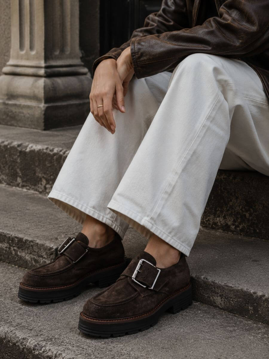 BUKELA Marissa Loafers - Suede Mole