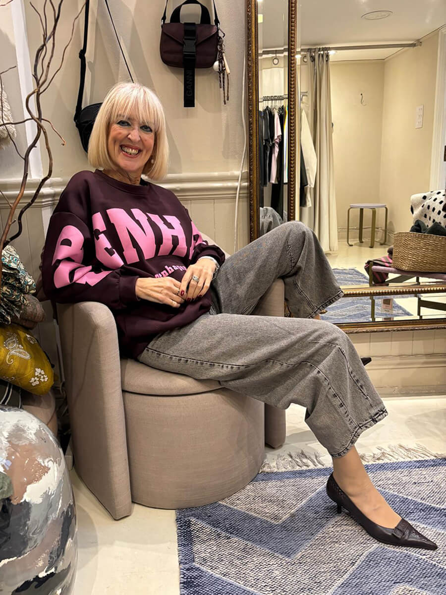 Marta Du Château Hibiscus Sweatshirt - Bordeaux