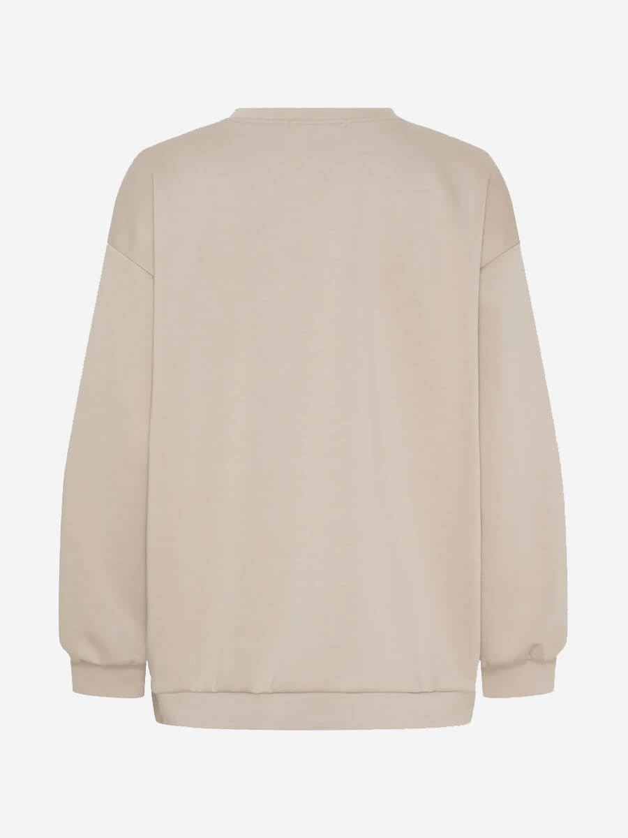 Hibiscus Sweatshirt - Beige