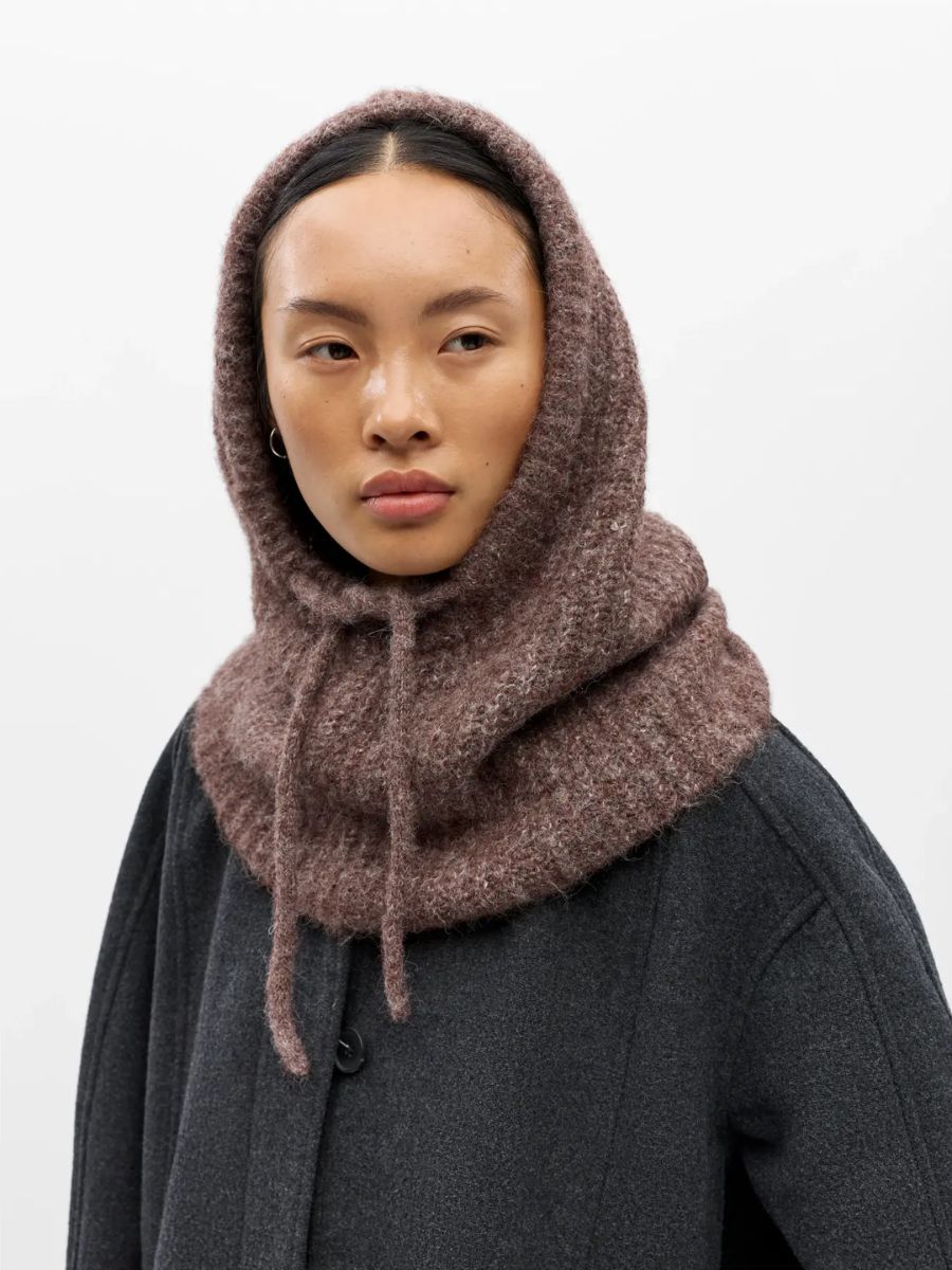 Milu Knitted Balaclava - Chicory Coffee Melange