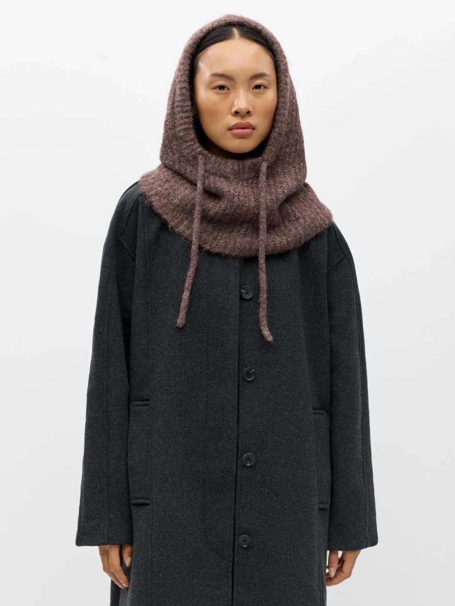 Milu Knitted Balaclava - Chicory Coffee Melange