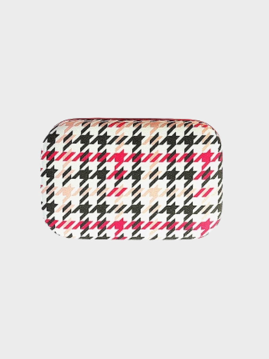 ARTEBENE Mini Box With Mirror - Houndstooth Print