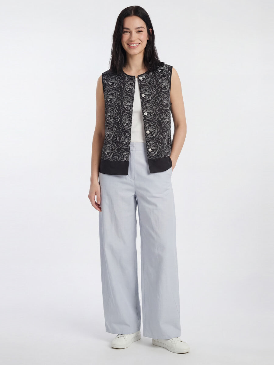 Skull Mollie Top - Black