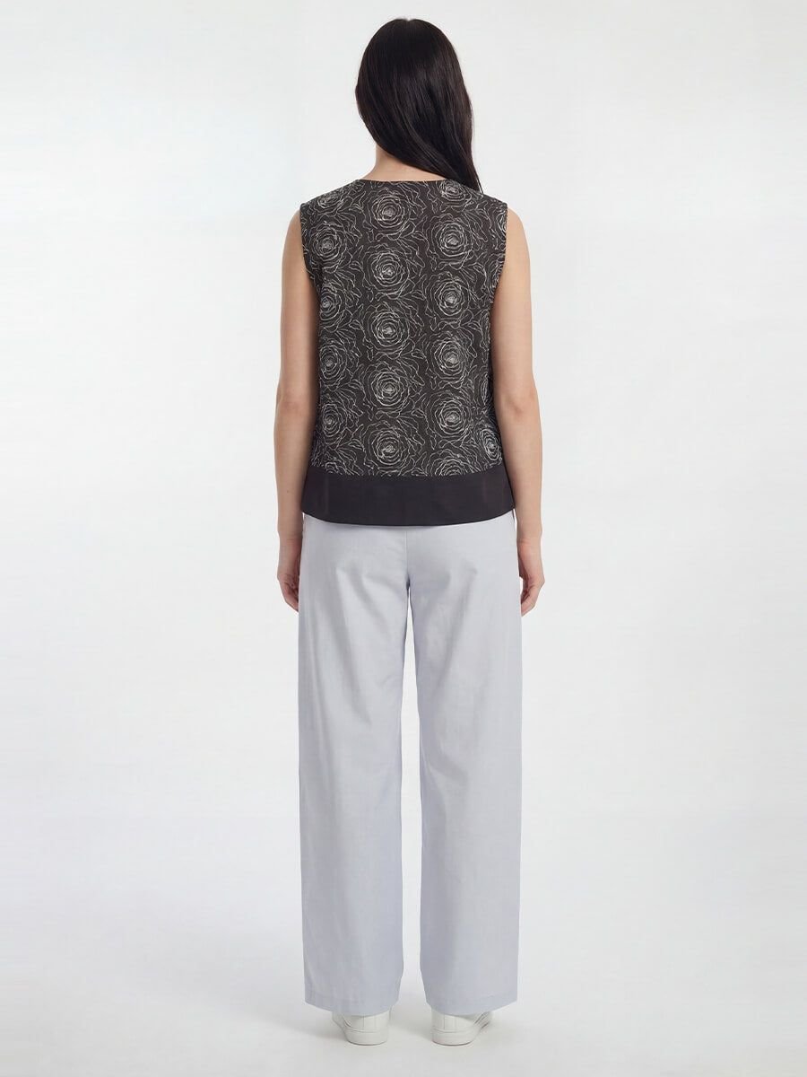 Skull Mollie Top - Black