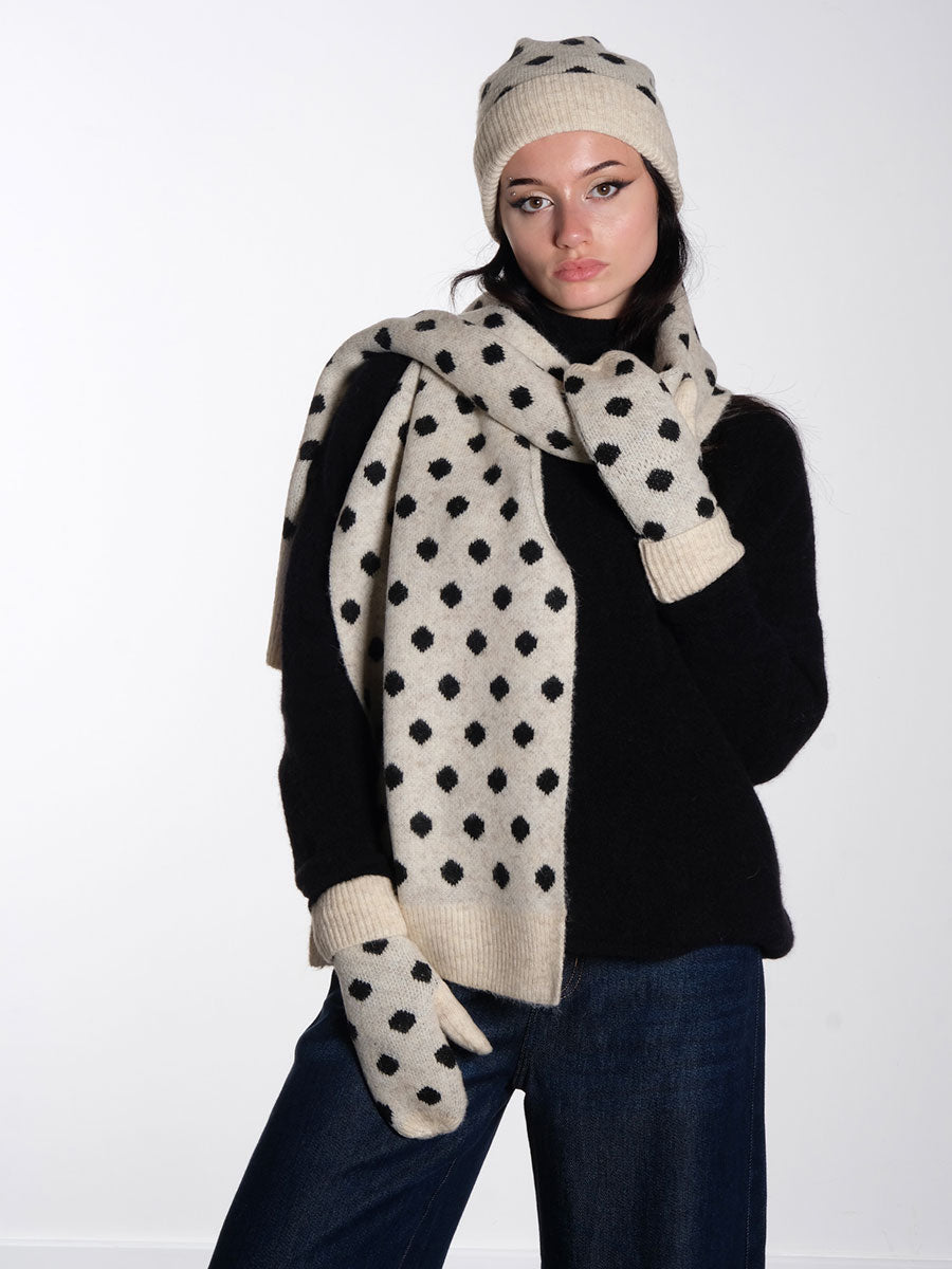 NUMPH - Nuollie-Knitted-Hat-Scarf-mittens-Spots