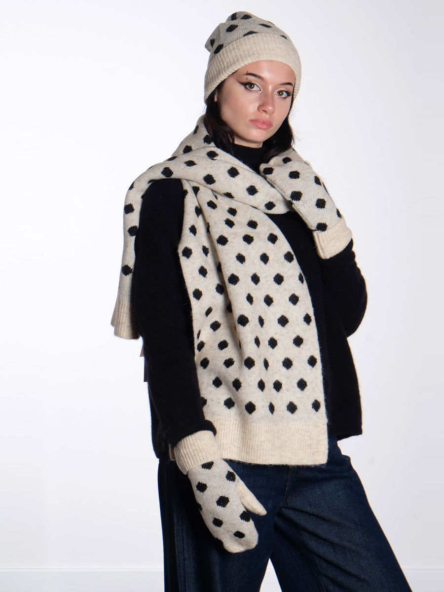 NUMPH - Nuollie-Knitted-Hat-Scarf-mittens-Spots