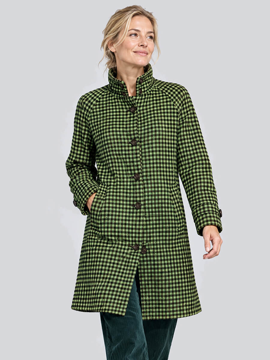 NUMPH
Nuliba Check Coat - Jasmine Green