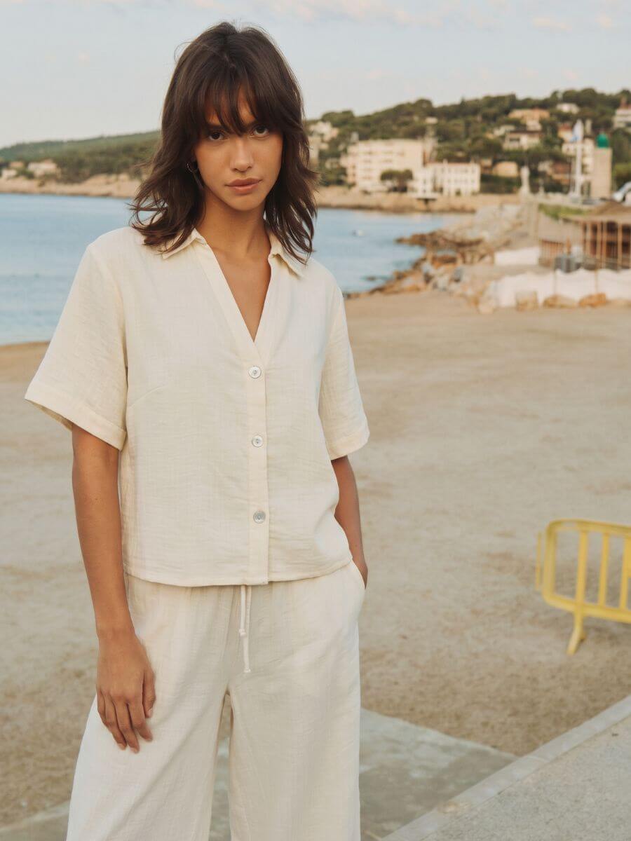 NUMPH
Nathalia SS Shirt - Whitecap Grey