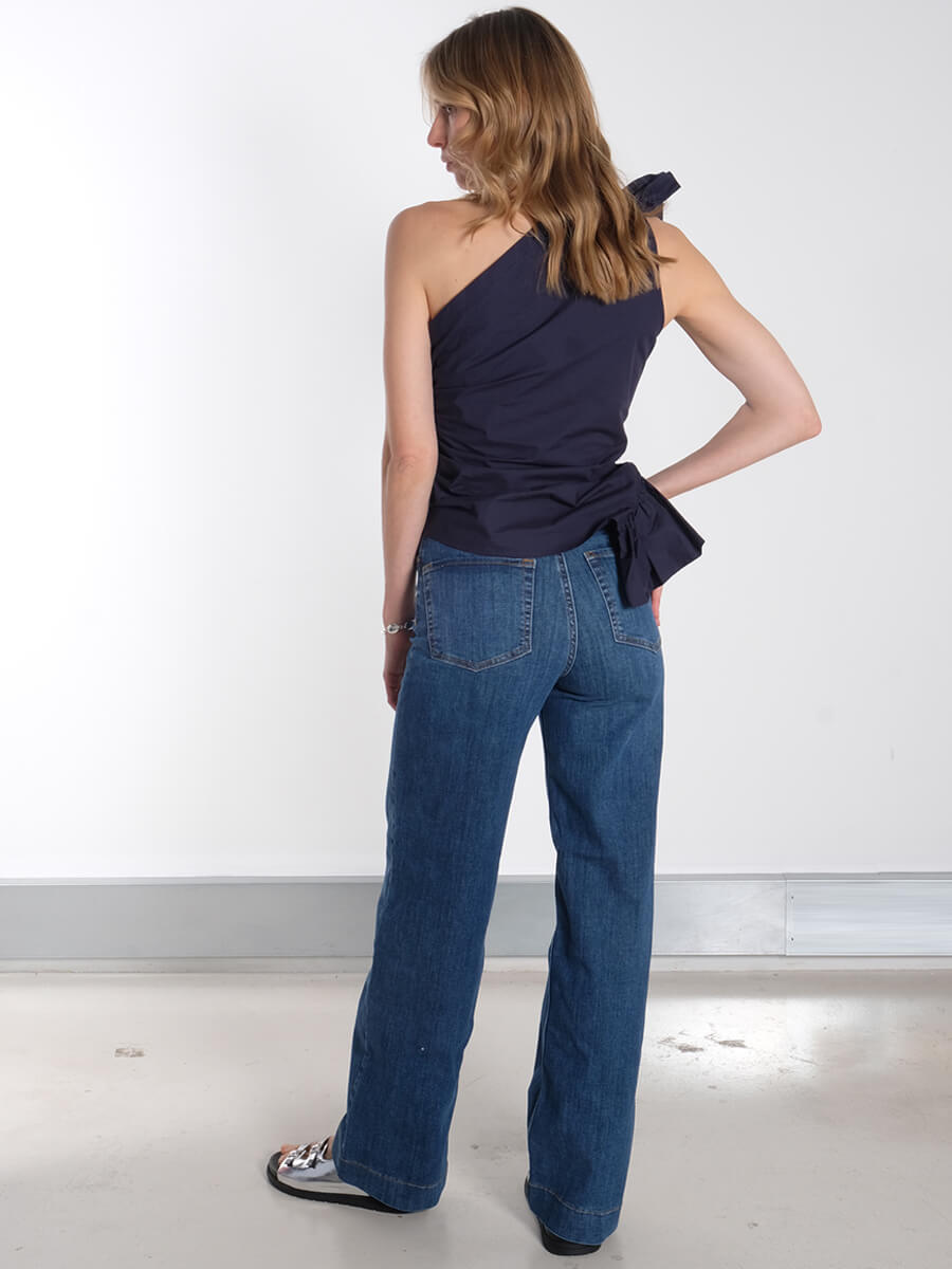 Numph - Nuparis Long Jeans – Mid Blue