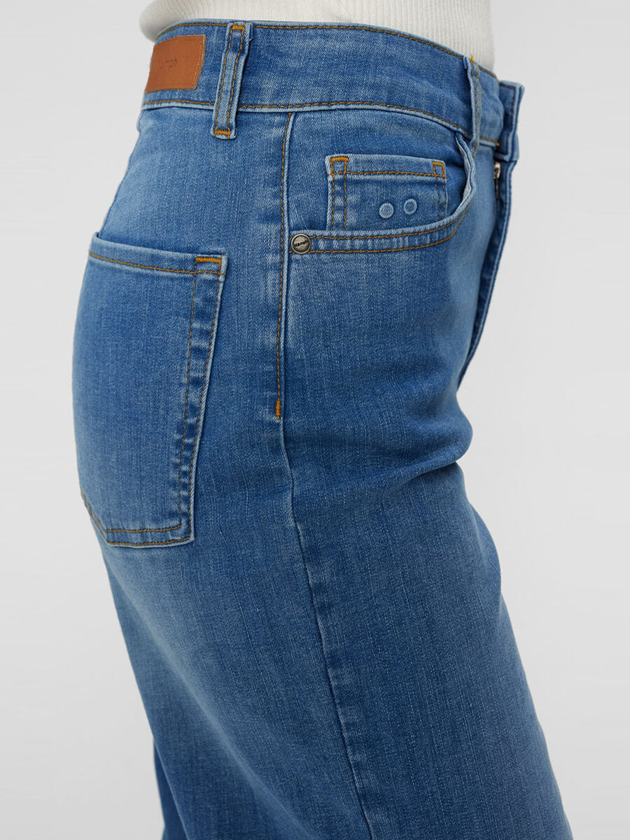 Numph Nuparis Long Jeans - Light Blue