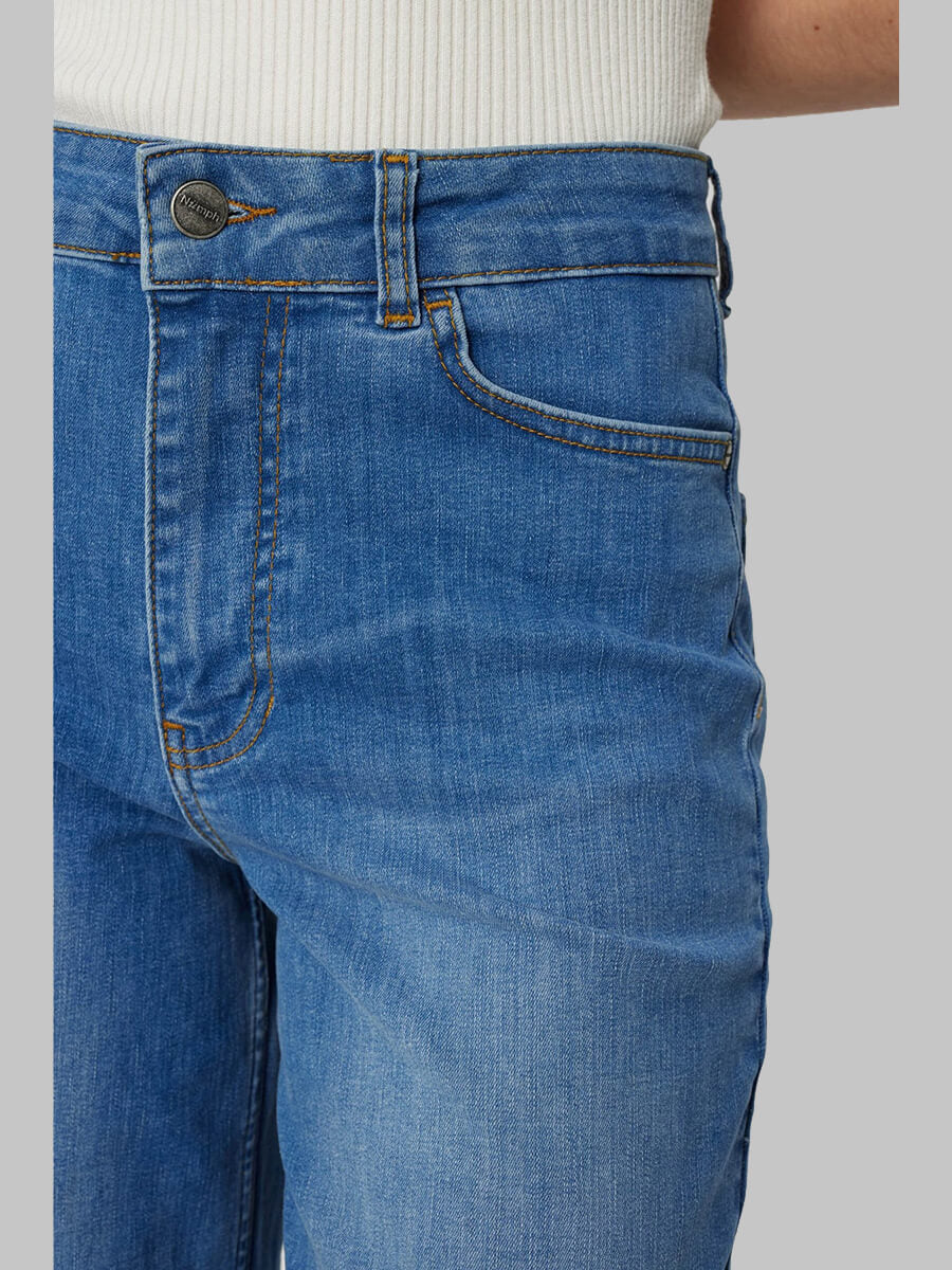 Numph Nuparis Long Jeans - Light Blue