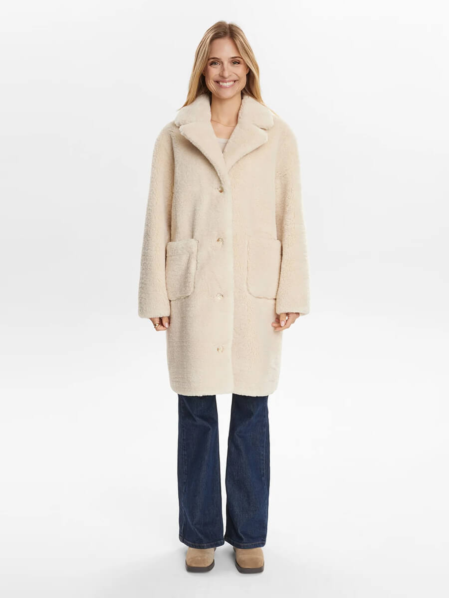 Numph - Nuelliot Reversible Coat - Cognac