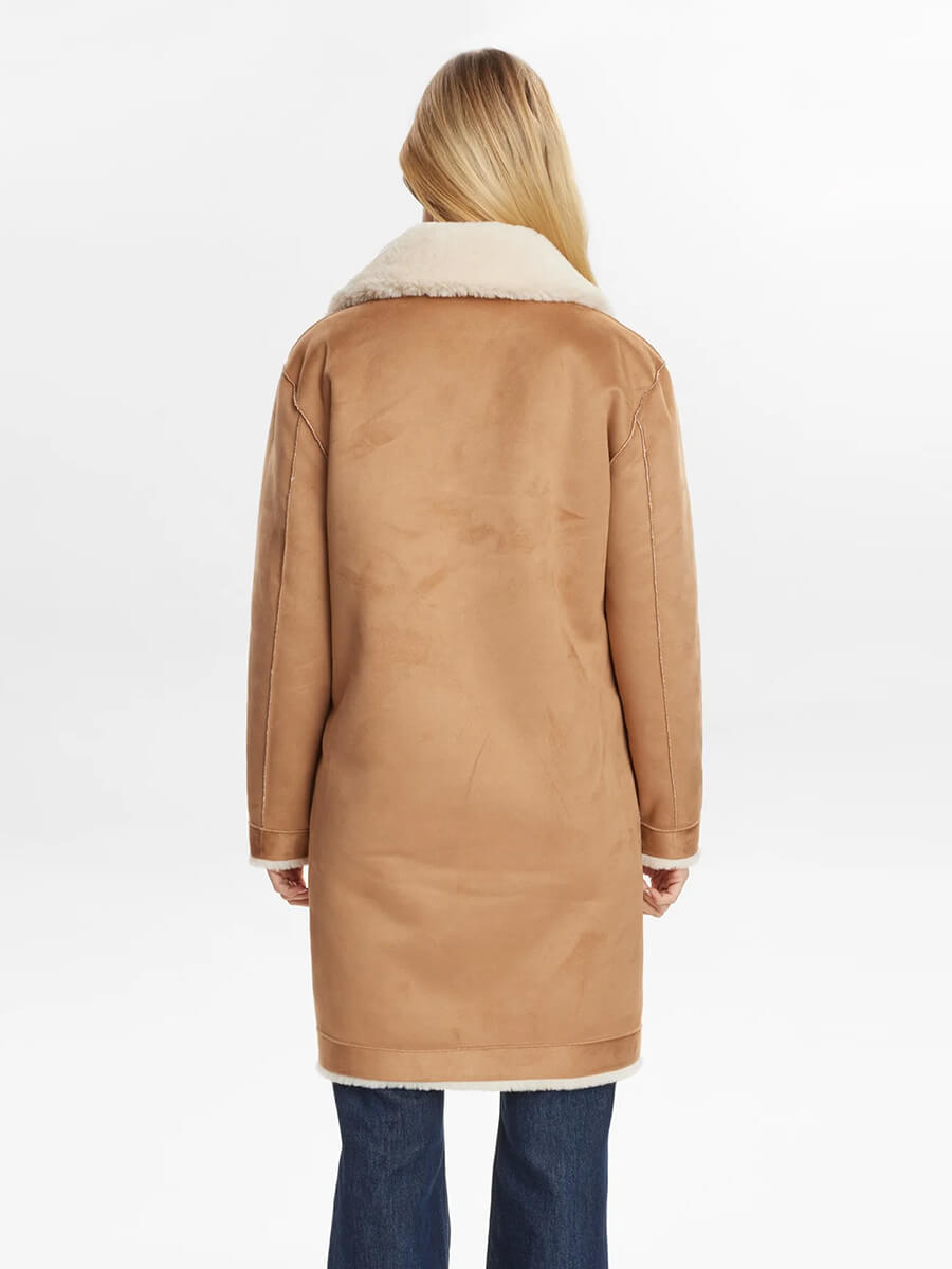 Numph - Nuelliot Reversible Coat - Cognac