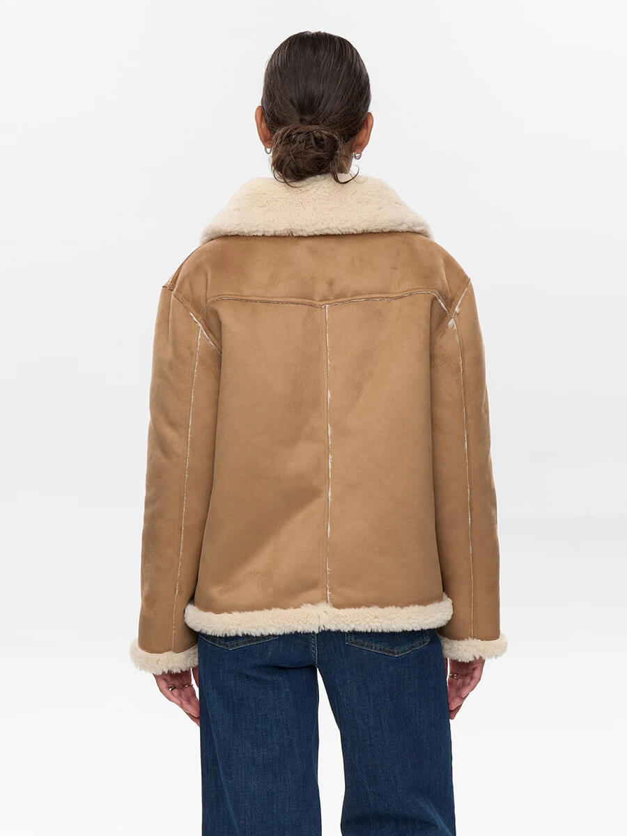 Numph - Nuelliota Reversible Coat - Cognac