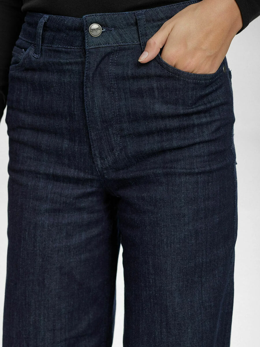 Numph - Nuparis Long Pants - Dark Denim Blue 4