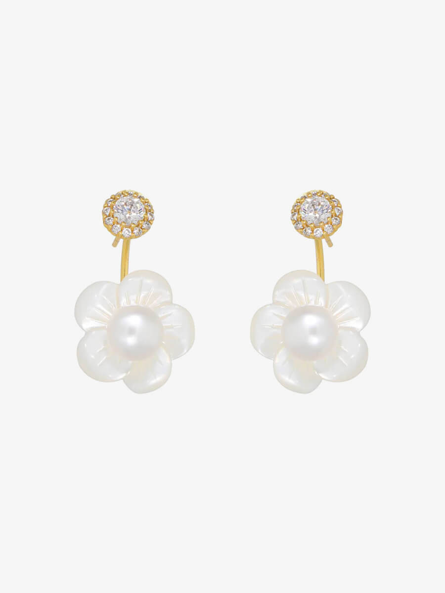 Nuni- Mabel Earrings - Pearl