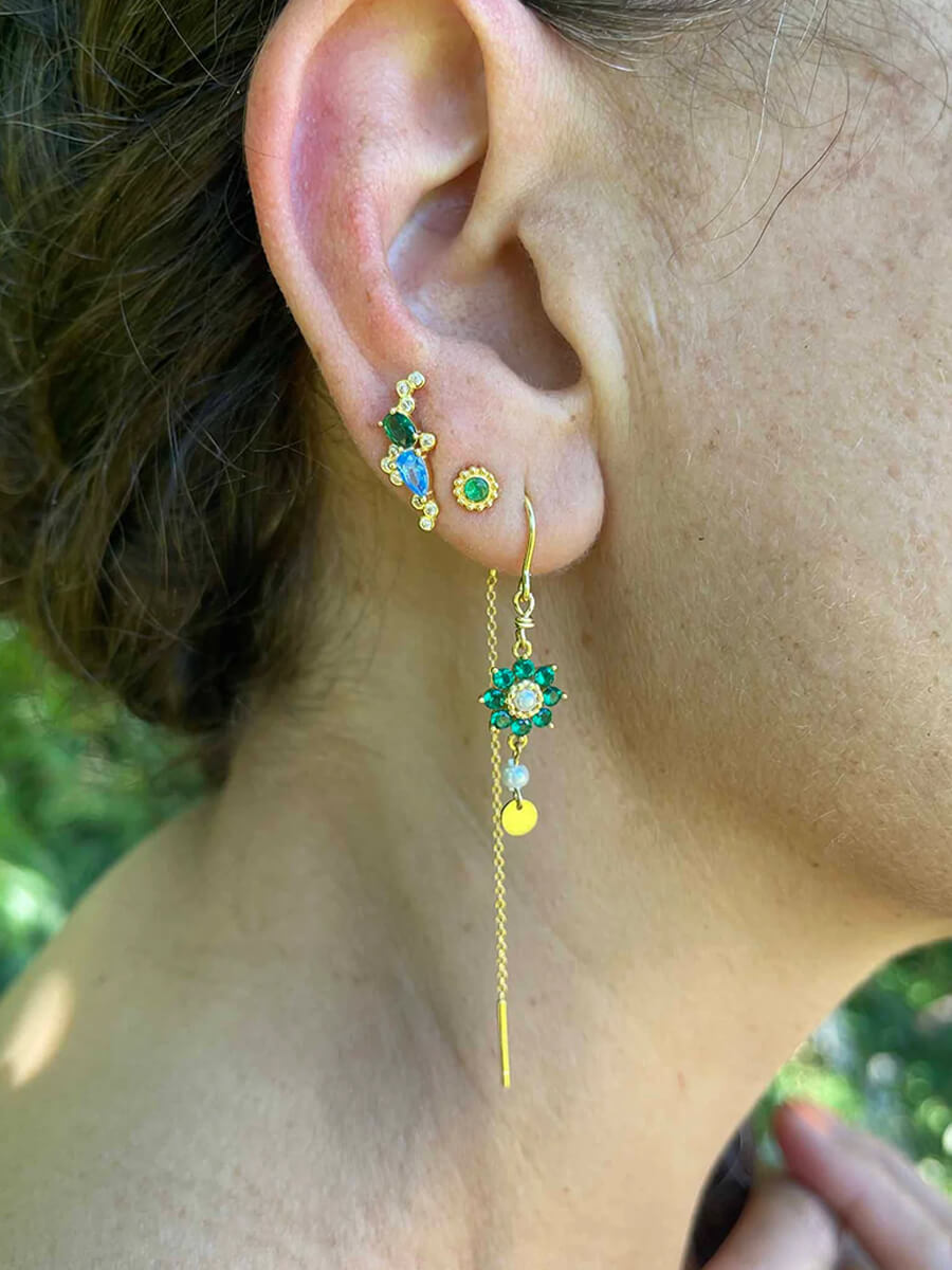 Nuni- Penny Earrings - Ocean