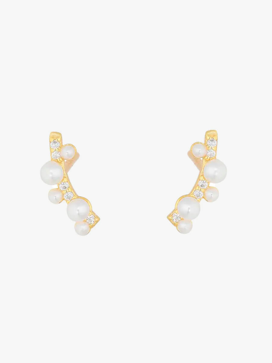 Nuni - Philadelphia Earrings - Pearl