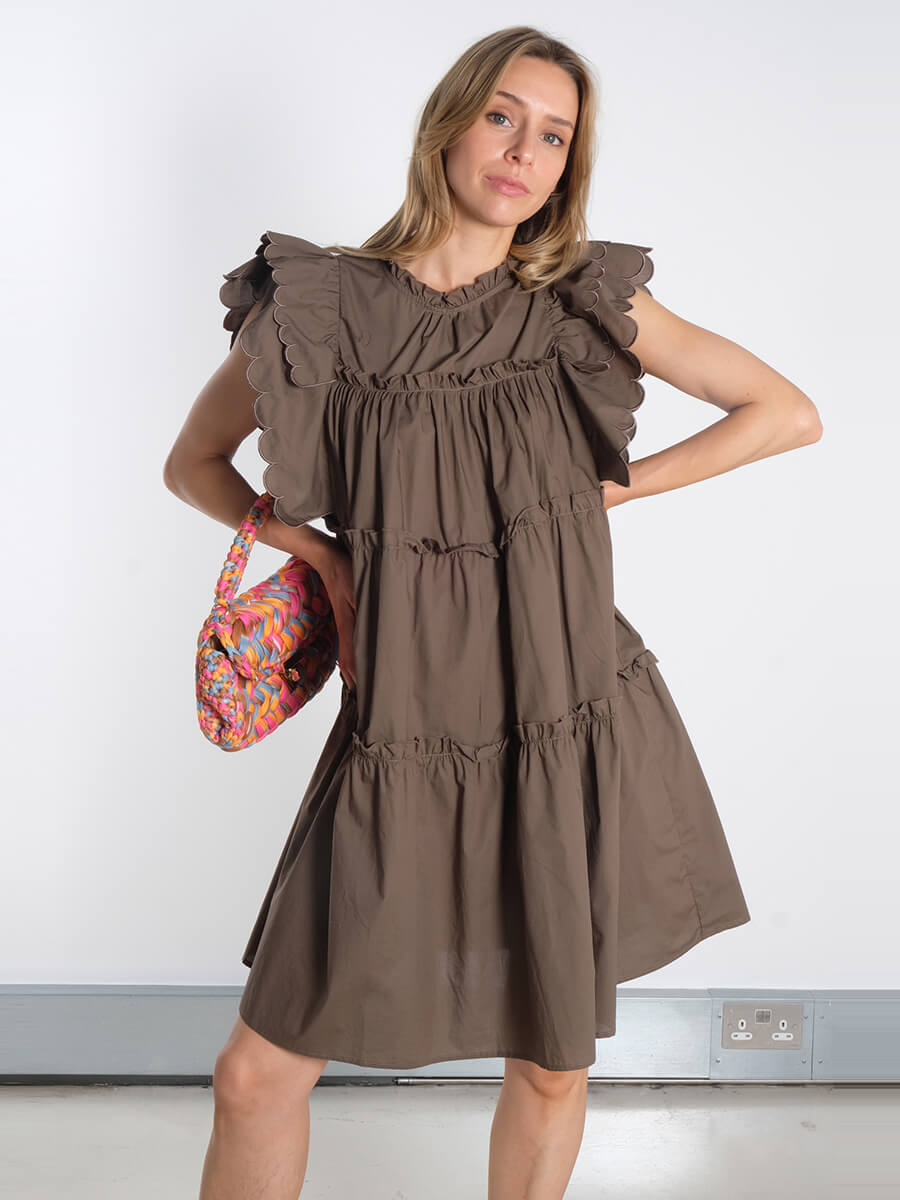 OBJECT
OBJHope Ruffled Mini Dress - Morel