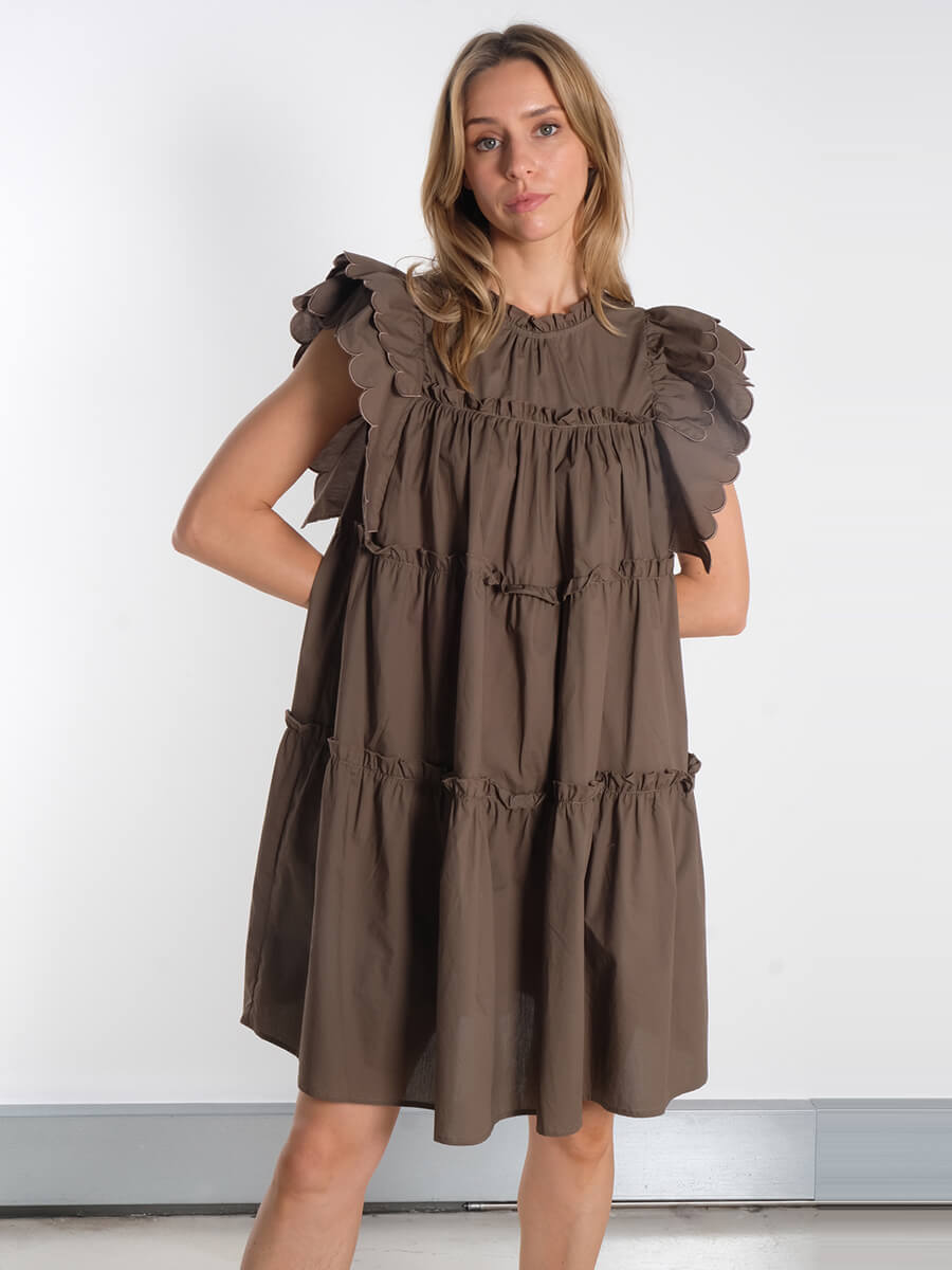 OBJECT
OBJHope Ruffled Mini Dress - Morel
