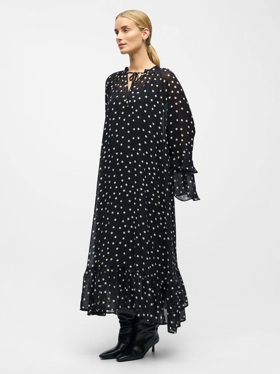 OBJECT Gina Polka Dot Maxi Dress