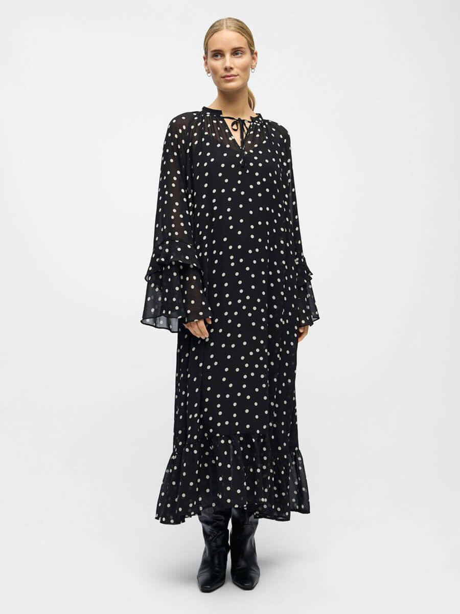 OBJECT Gina Polka Dot Maxi Dress