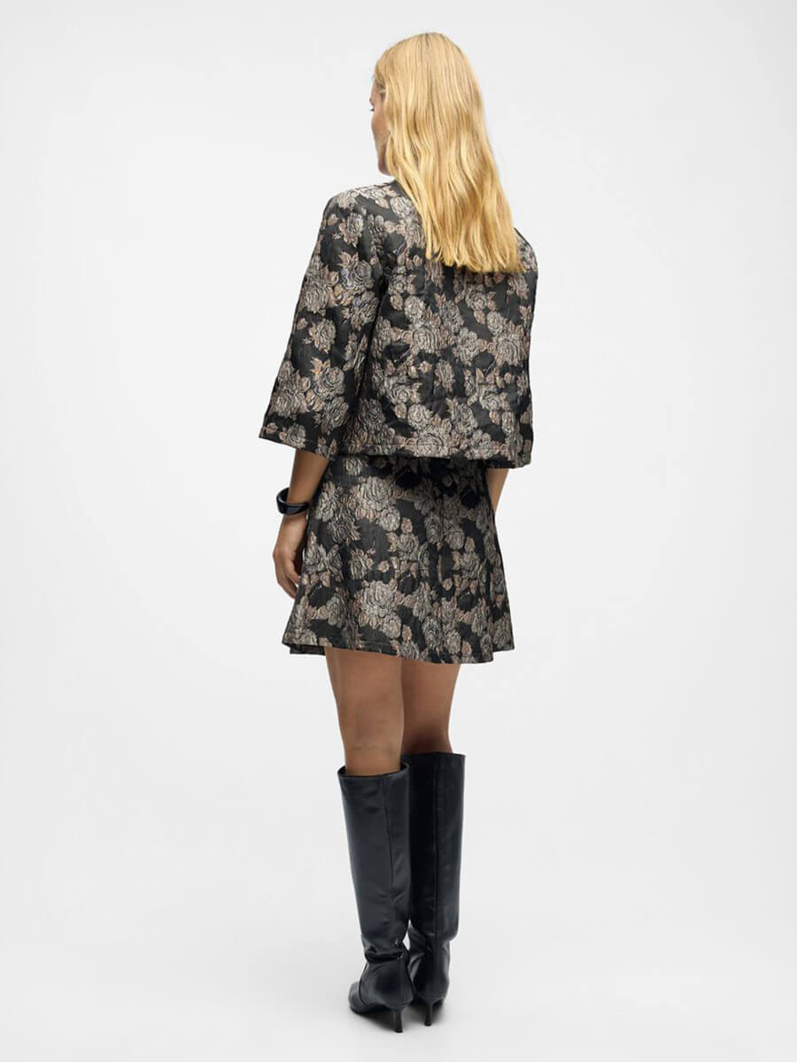 OBJECT Juna High Neck Floral Shirt