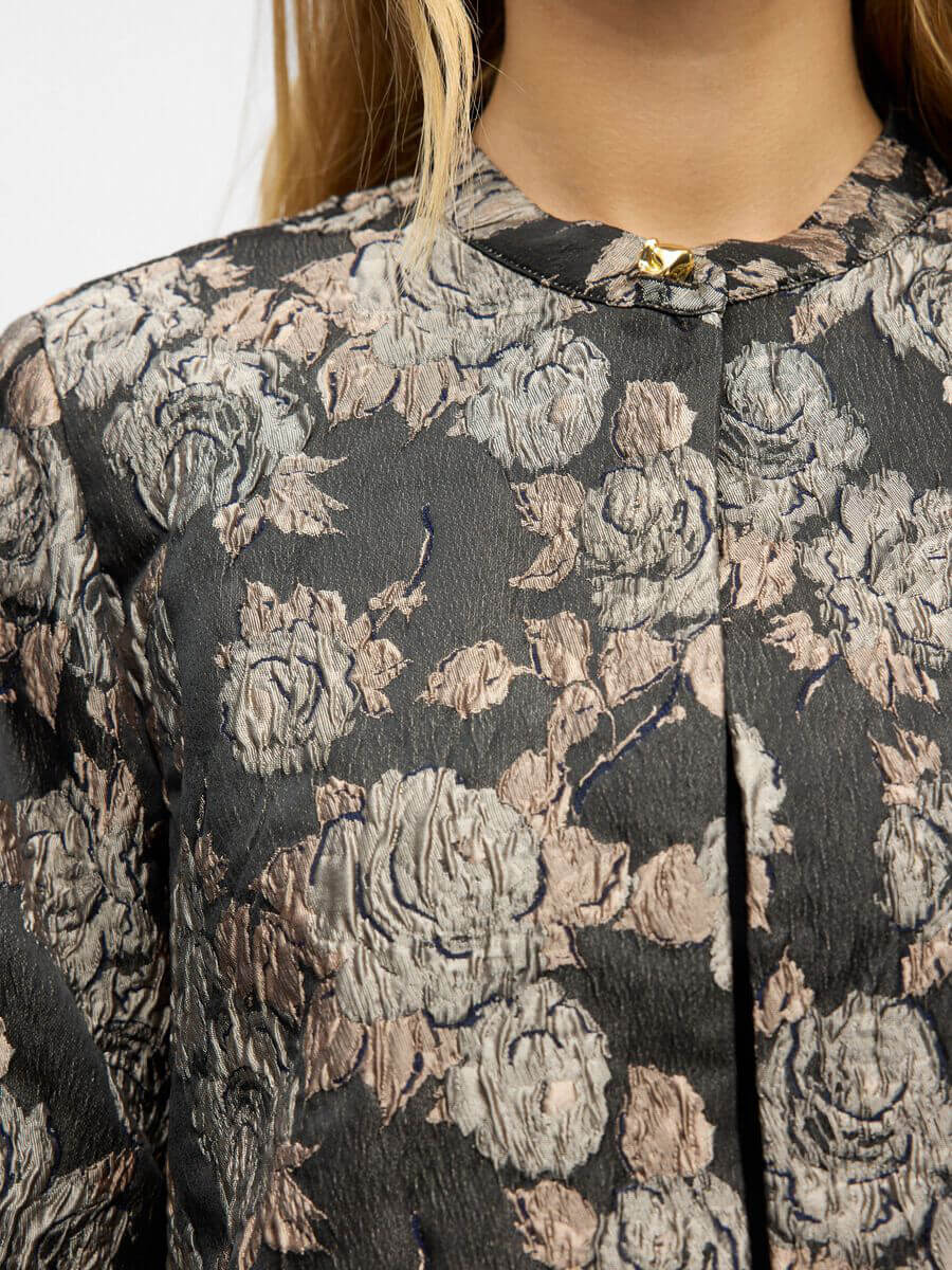 OBJECT Juna High Neck Floral Shirt