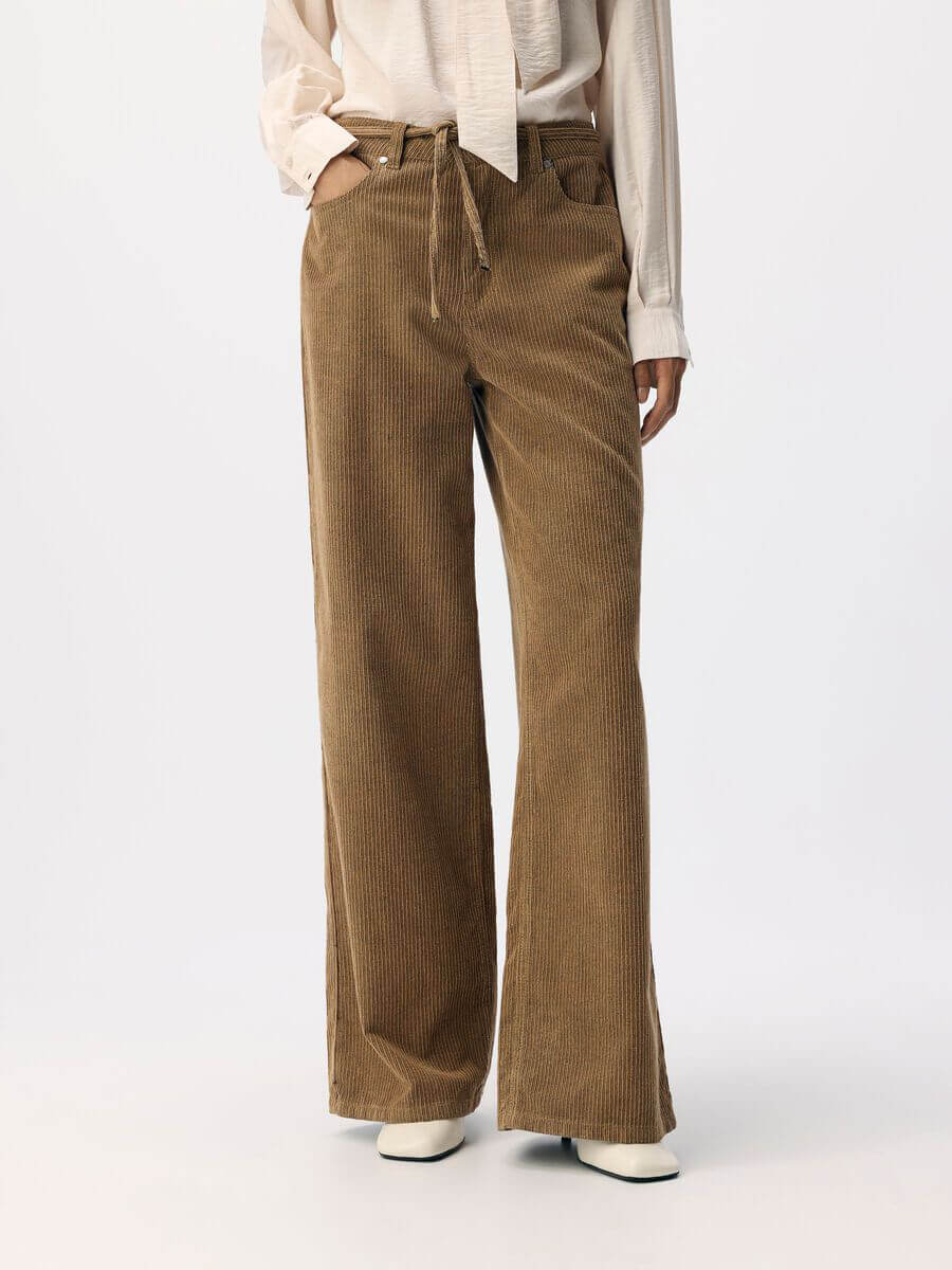 OBJECT Moji Alima Corduory Wide Leg Jeans