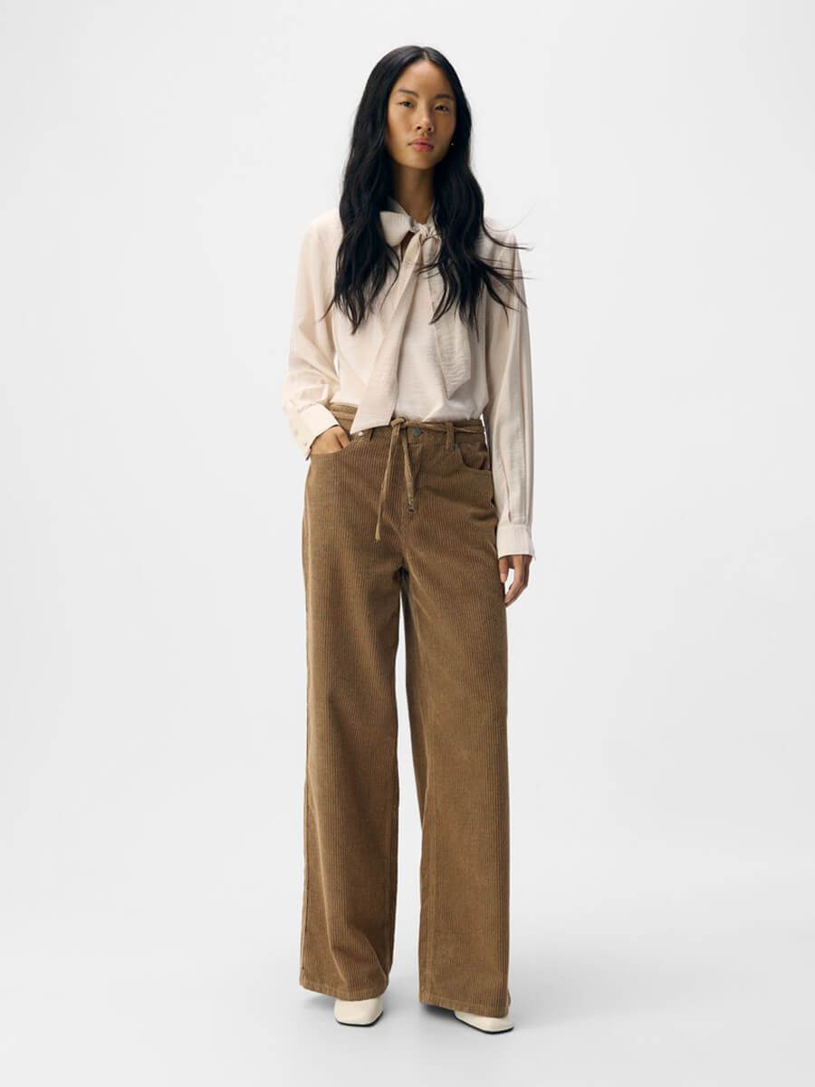 OBJECT Moji Alima Corduory Wide Leg Jeans