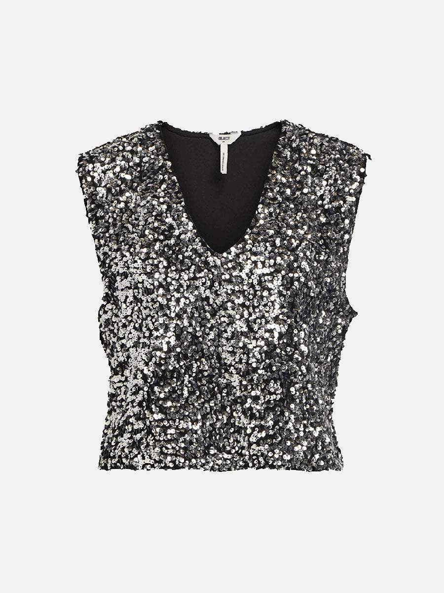 Object KINNE SEQUIN TOP