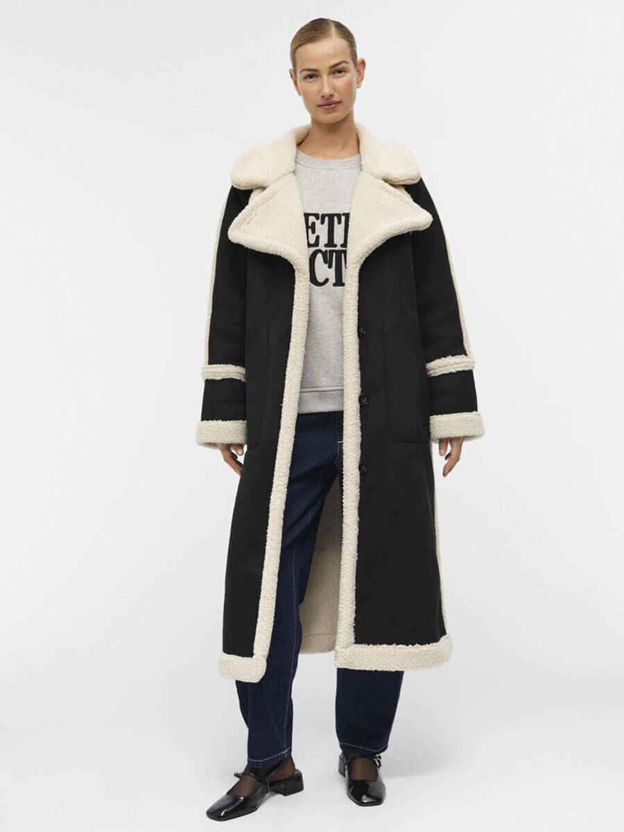Object Khalesi Teddy-Lined Coat - Black