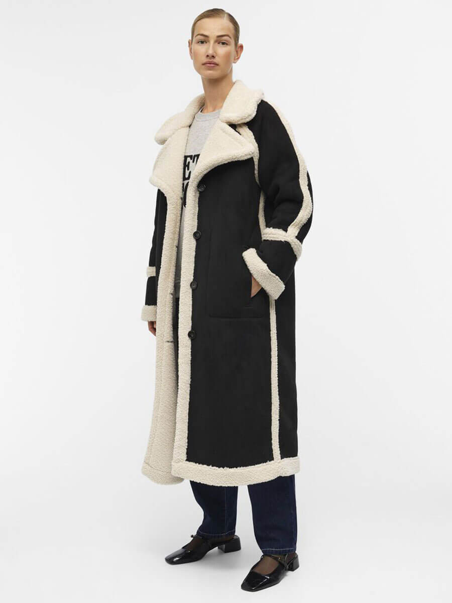 Object Khalesi Teddy-Lined Coat - Black