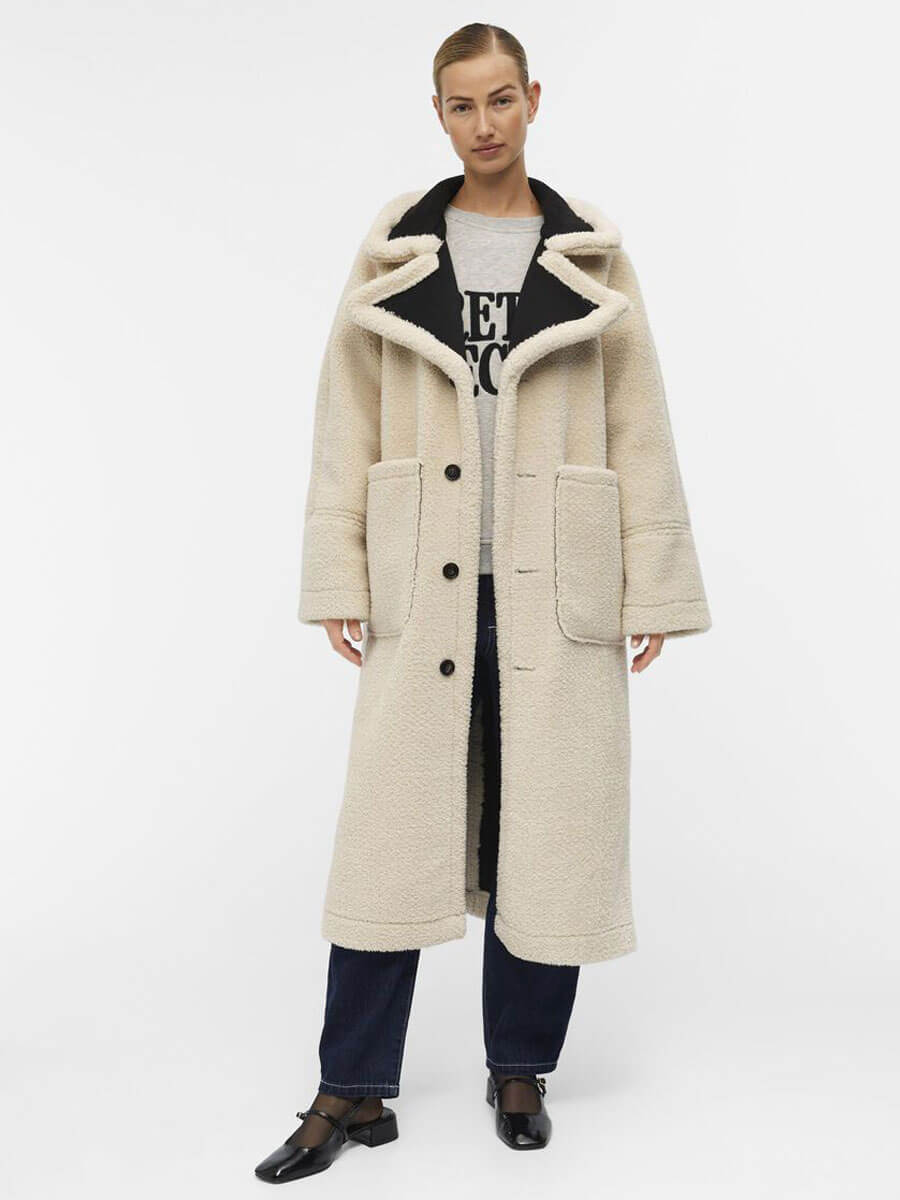 Object Khalesi Teddy-Lined Coat - Black