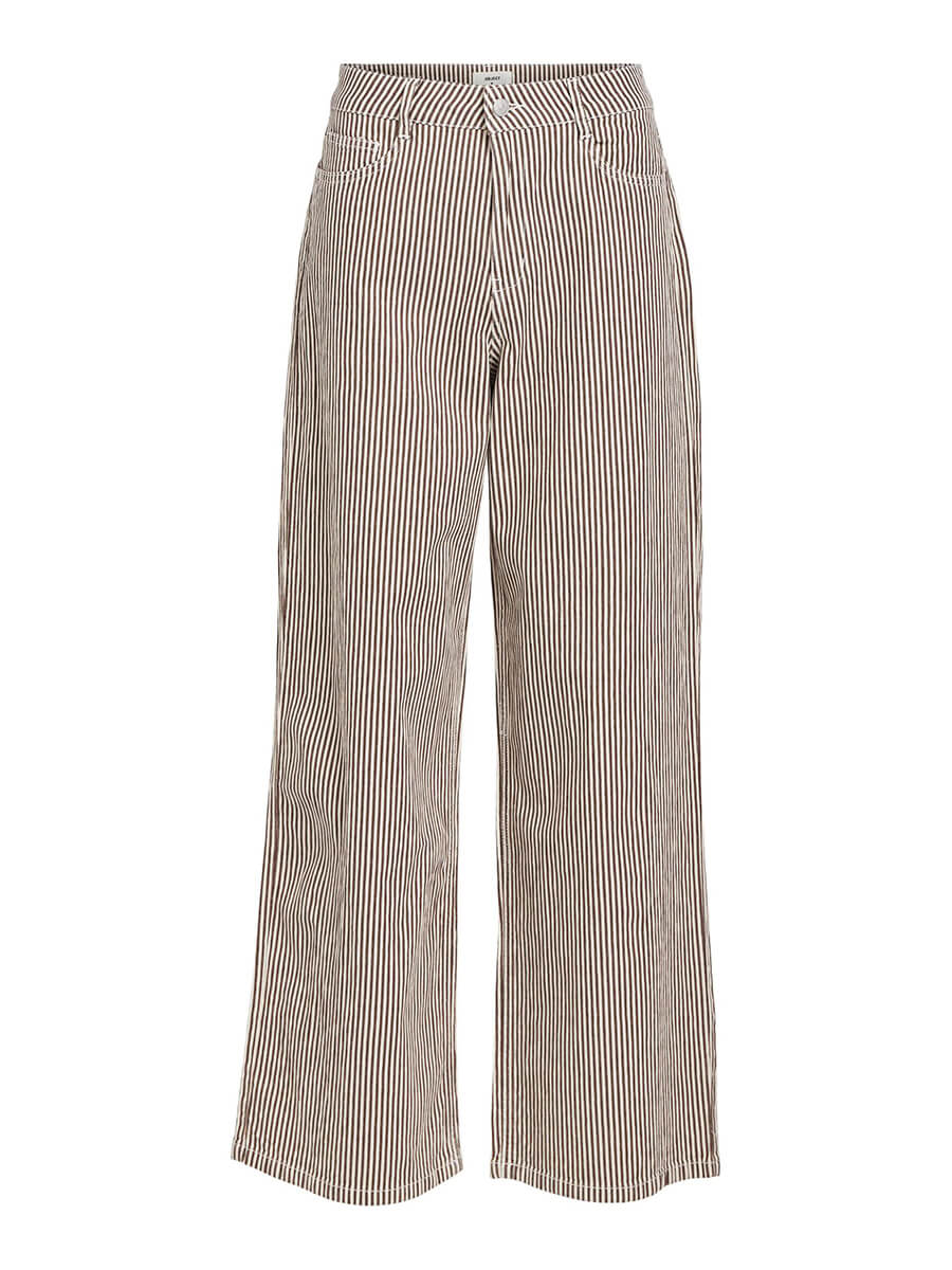Object-Moji-Stripe-Wide-Jeans-Brown