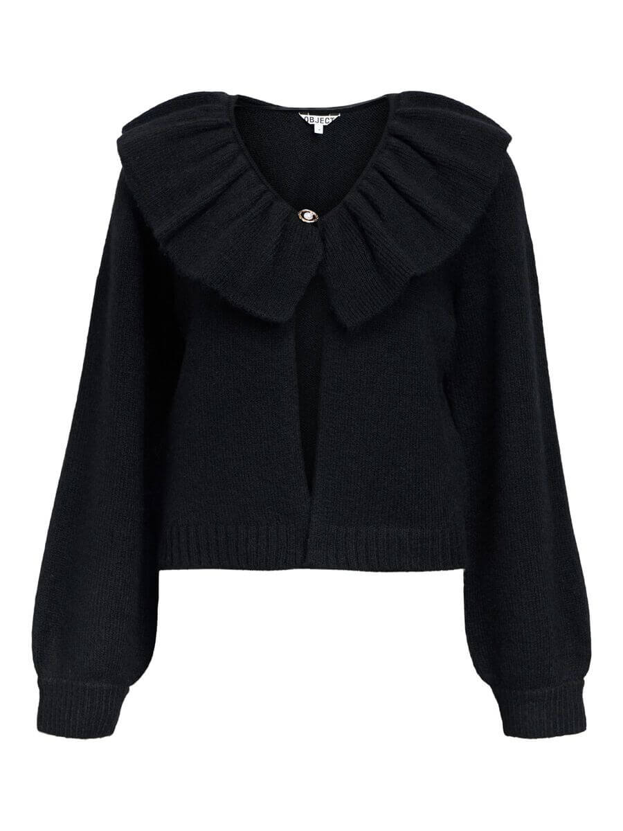 Object Denisi Knitted Cardigan - Black