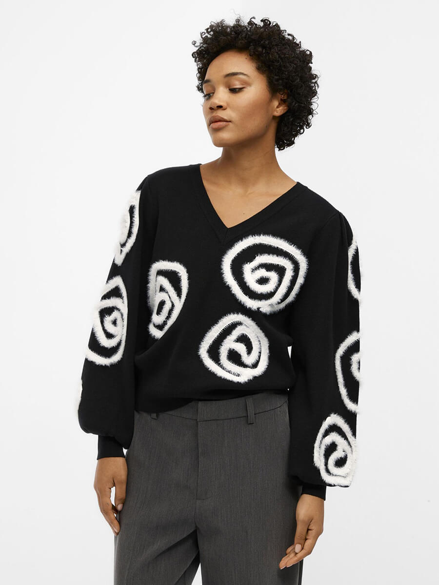 Object Inda Pullover - Black