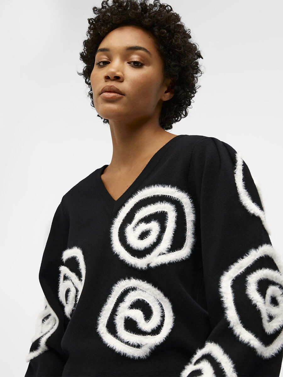 Object Inda Pullover - Black