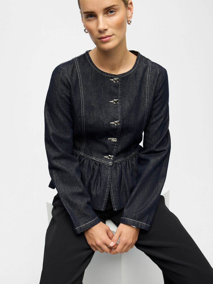 Object Janita Denim Blouse