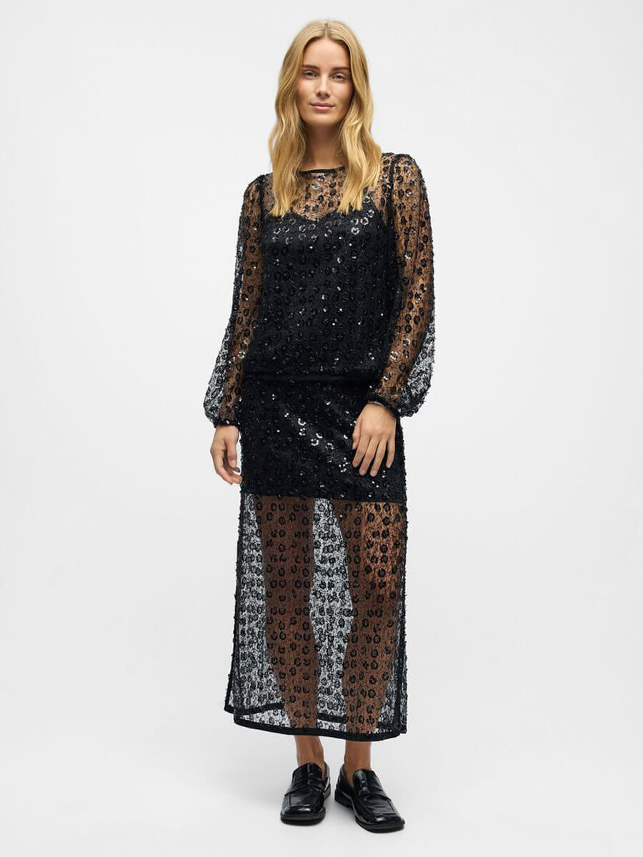 Object Maisy Lace Maxi Skirt