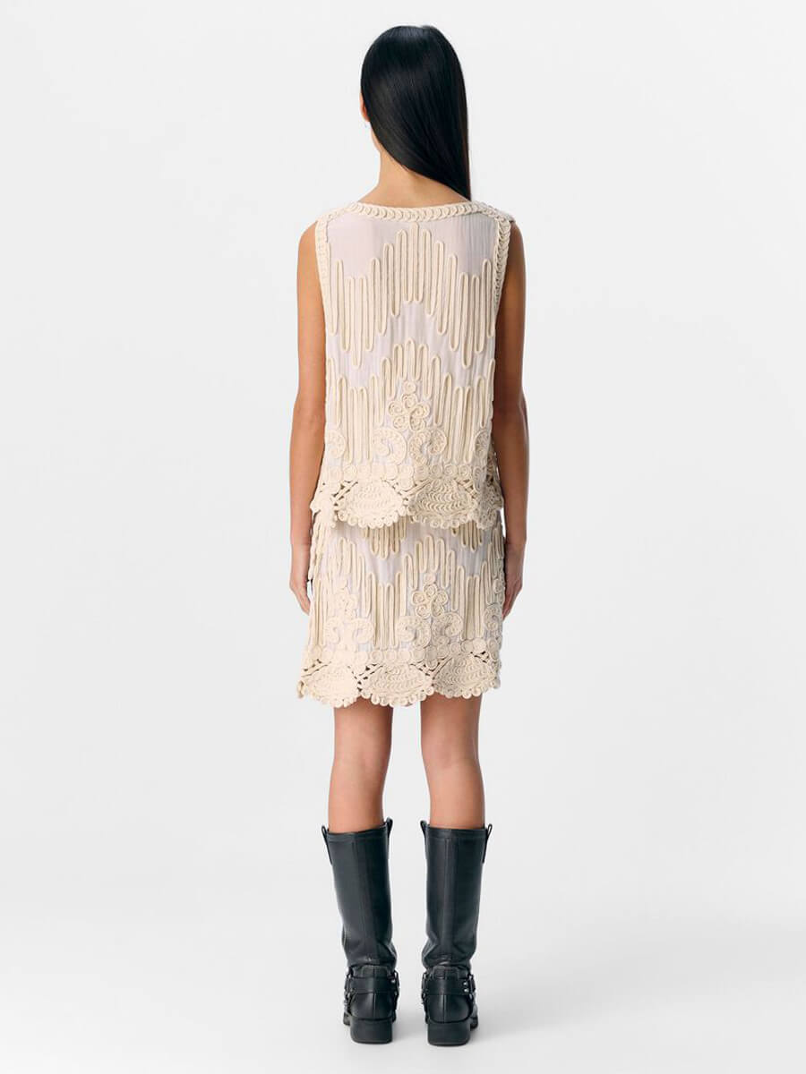 Object Prima Embroidered Wrap Skirt