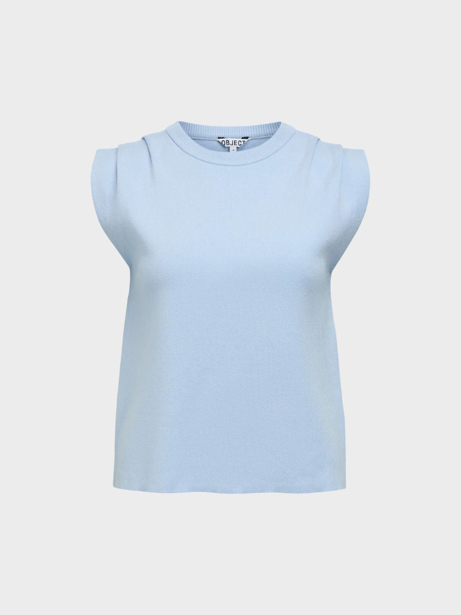 Object - Jolin Sleeveless Knit Top - Kentucky Blue