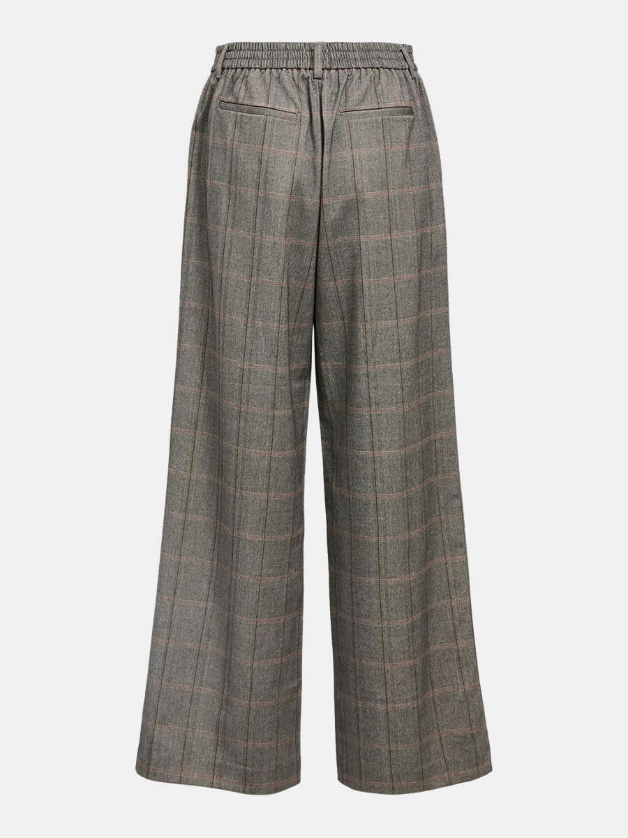 Object - Lisa Wide Pants - Black Humus/Tannin