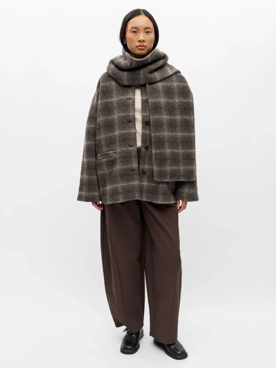 Object - Maise Scarf Jacket - Carafe Multi