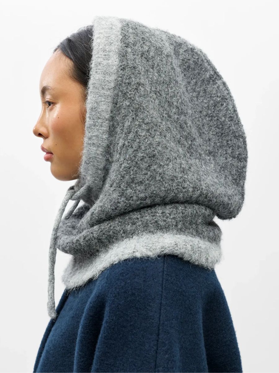 Object - Milu Knitted Balaclava - Medium Grey Melange