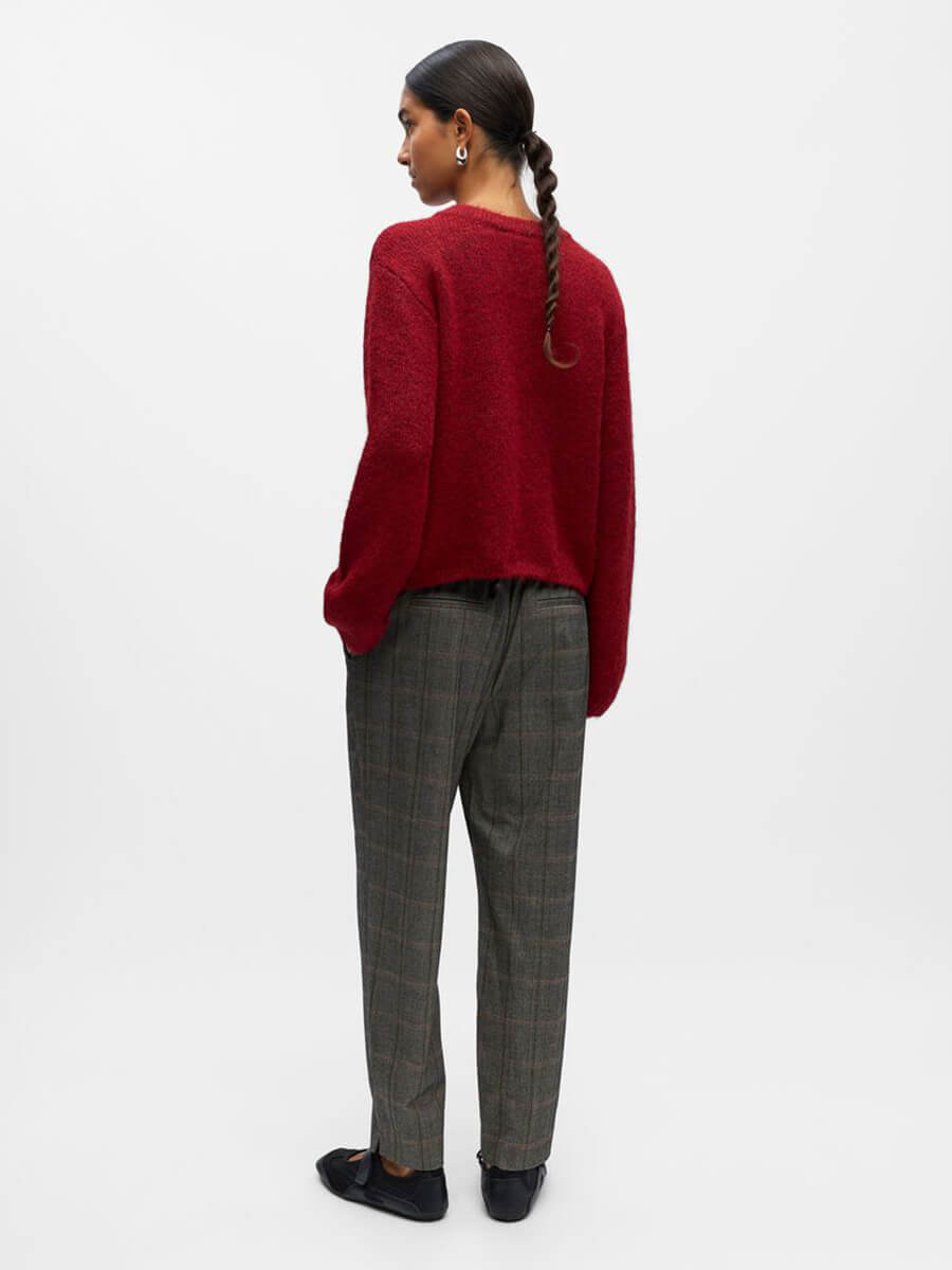 Object - Saggia Knitted Cardigan - Karanda Red