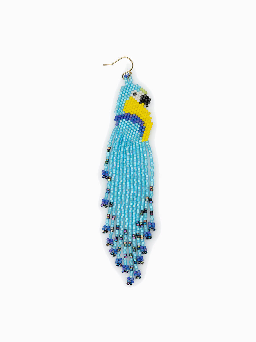 Parrot-Miyuki-Earring-Blue