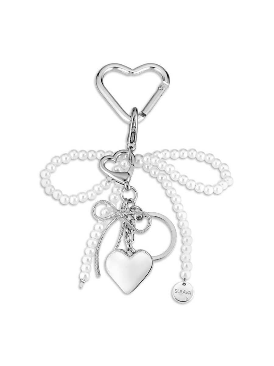 Pearly Bow Bag Charm