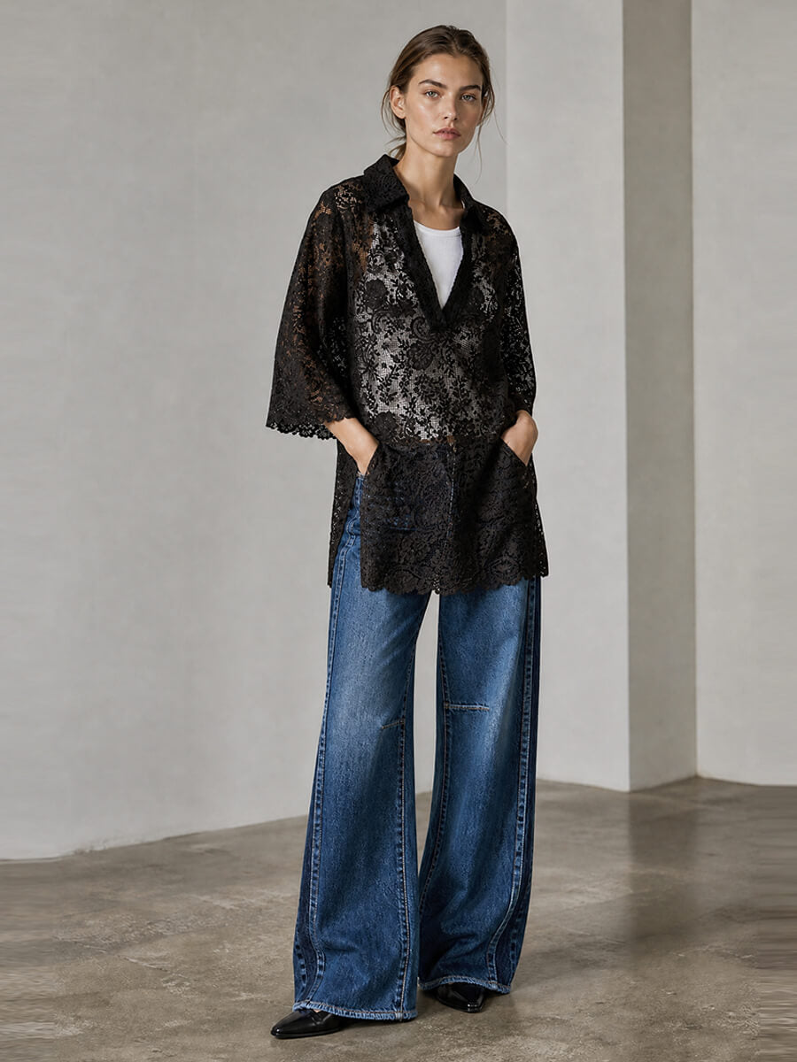 Prima Crotchet Tunic - Coffee Bean